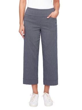 S.C. & CO. Women's Pull-on Knit Ponte Crop Gaucho